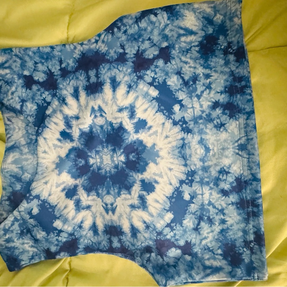Body Glove Blue and White Tie-Dye Top